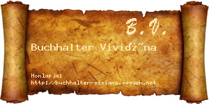 Buchhalter Viviána névjegykártya